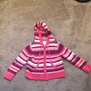 Sonoma pink and purple zip up hoodie - 3T